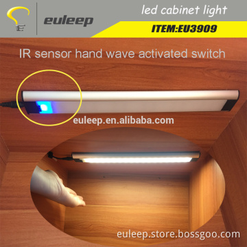3 Panels LED Under Cabinet Lighting, with IR Sensor! Hand Wave Activated Easy to Install, Screw and 3M Sticker Options Included
